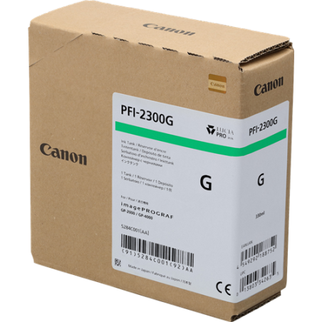 Canon PFI-2300g Cartouche Vert Originale 