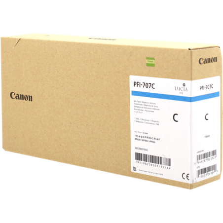 Canon PFI-707c Cartouche Cyan Originale 