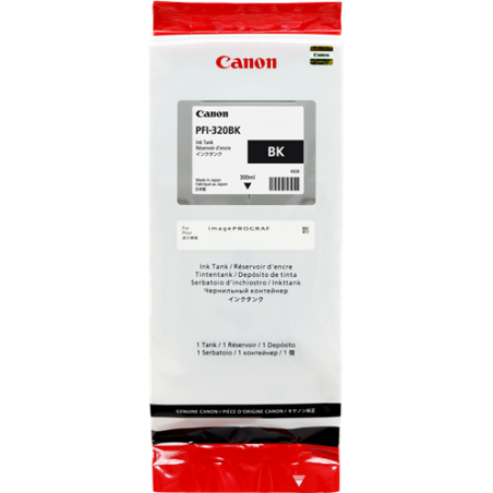 Canon PFI-320bk Cartouche Noir Originale 