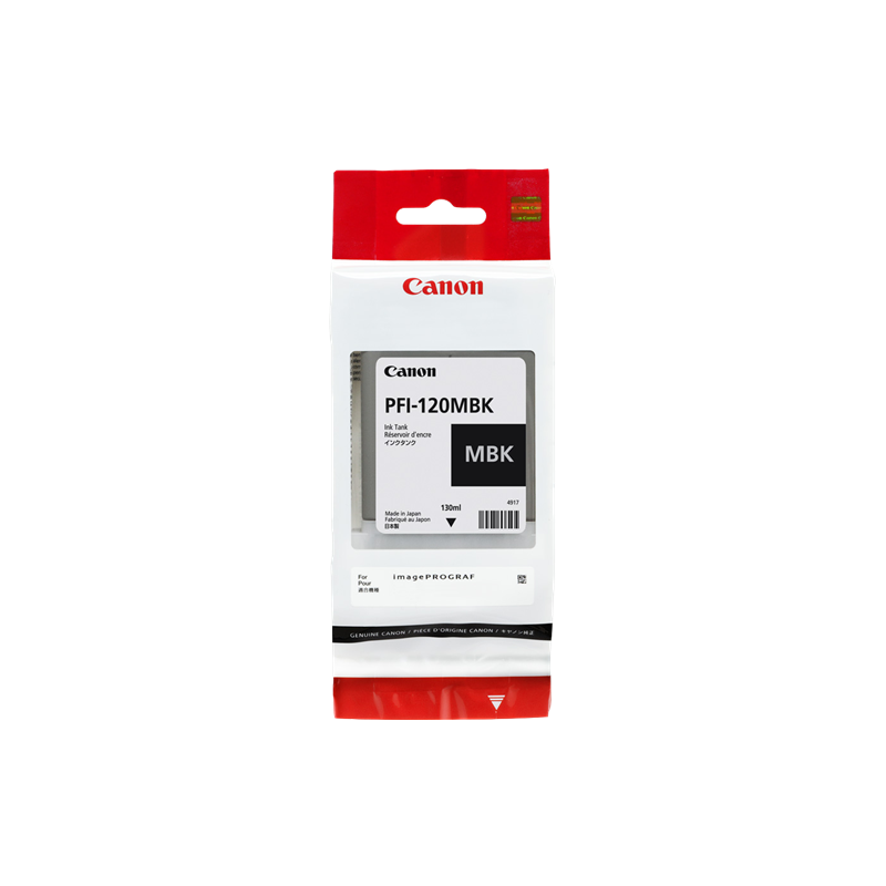 Canon PFI-120mbk Cartouche Noir Mat Originale Canon PFI-120mbk Cartouche Noir Mat Originale