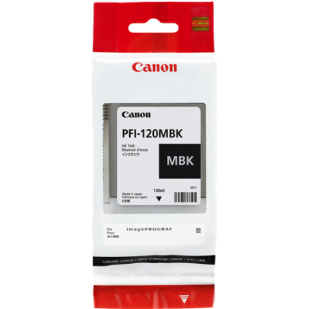 Canon PFI-120mbk Cartouche Noir mat Originale 