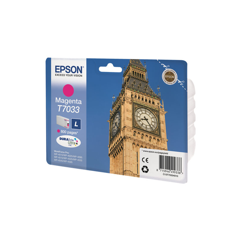 Epson T7033 Cartouche Magenta Originale Epson T7033 Cartouche Magenta Originale