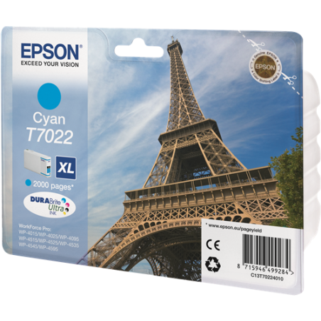 Epson T7022 Cartouche Cyan Originale 