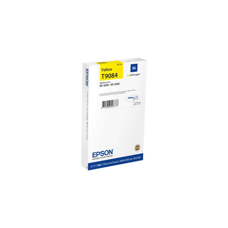 Epson T9084 Cartouche Jaune Originale Epson T9084 Cartouche Jaune Originale