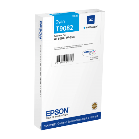 Epson T9082 Cartouche Cyan Originale 