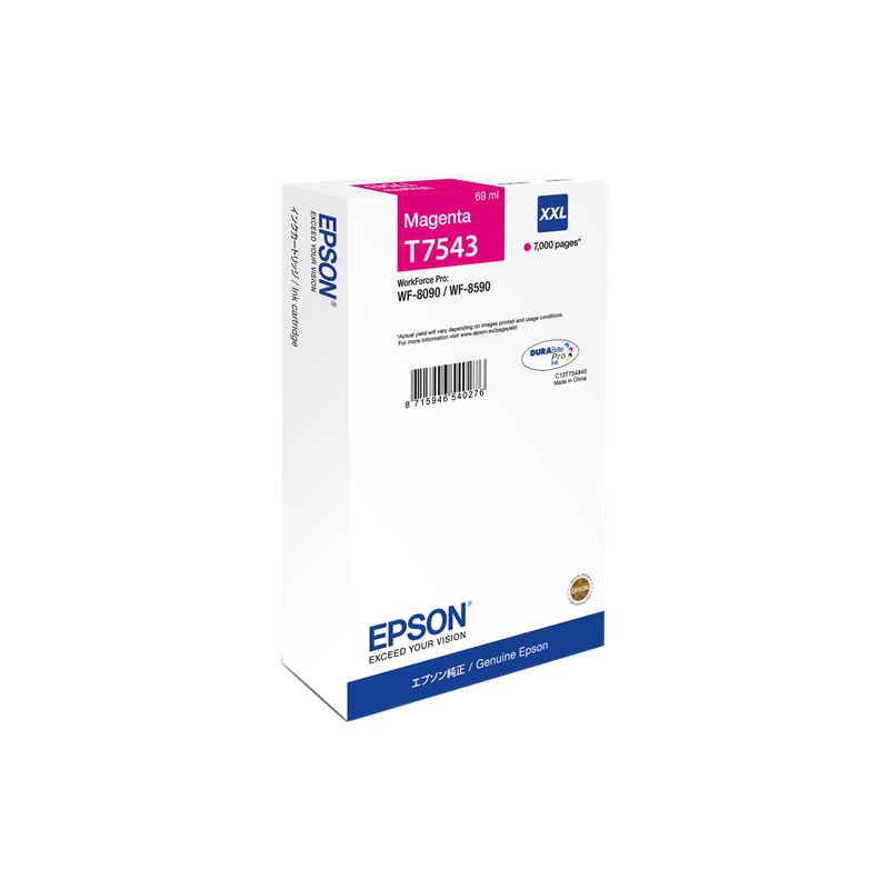Epson T7543 XXL Cartouche Magenta Originale