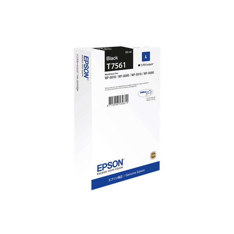 Epson T7561 Cartouche Noir Originale