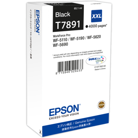 Epson T7891 Cartouche Noir Originale 