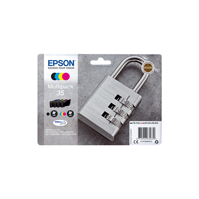 Epson 35 Multipack 4 Cartouches Originales