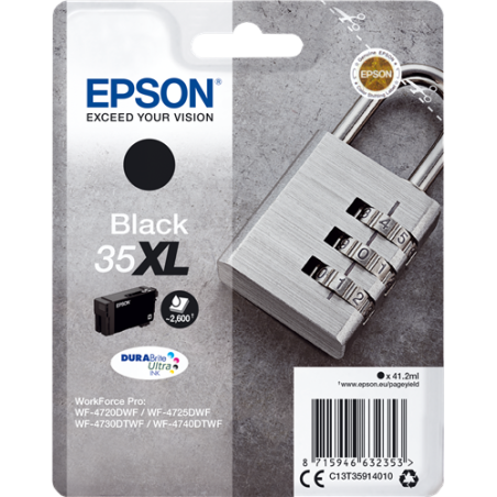 Epson 35XL Cartouche Noir Originale 