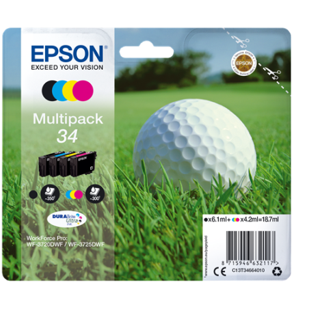 Epson 34 Multipack 4 Couleurs Original 