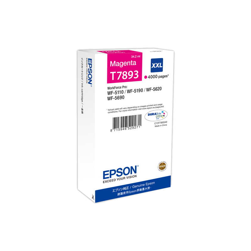 Epson T7893 Cartouche Magenta Originale