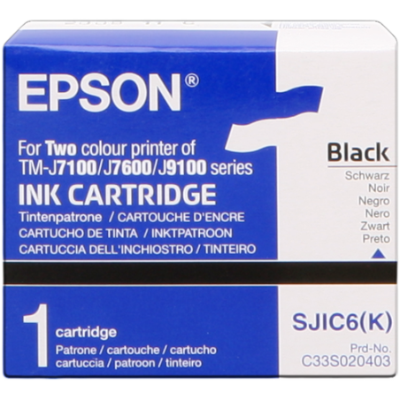 Epson SJIC6-K Cartouche Noir Originale 