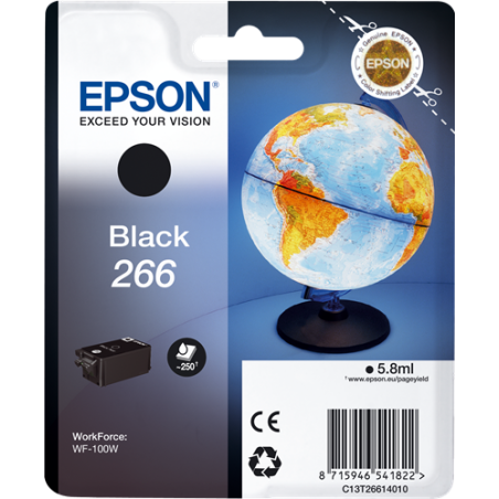 Epson T266 Cartouche Noir Originale 