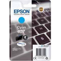 Epson 407 Cartouche Cyan Originale 
