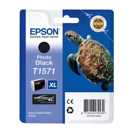 Epson T1571 Cartouche Noir photo Originale 