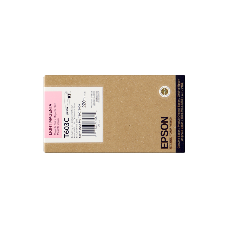 Epson T603C Cartouche Magenta clair Originale