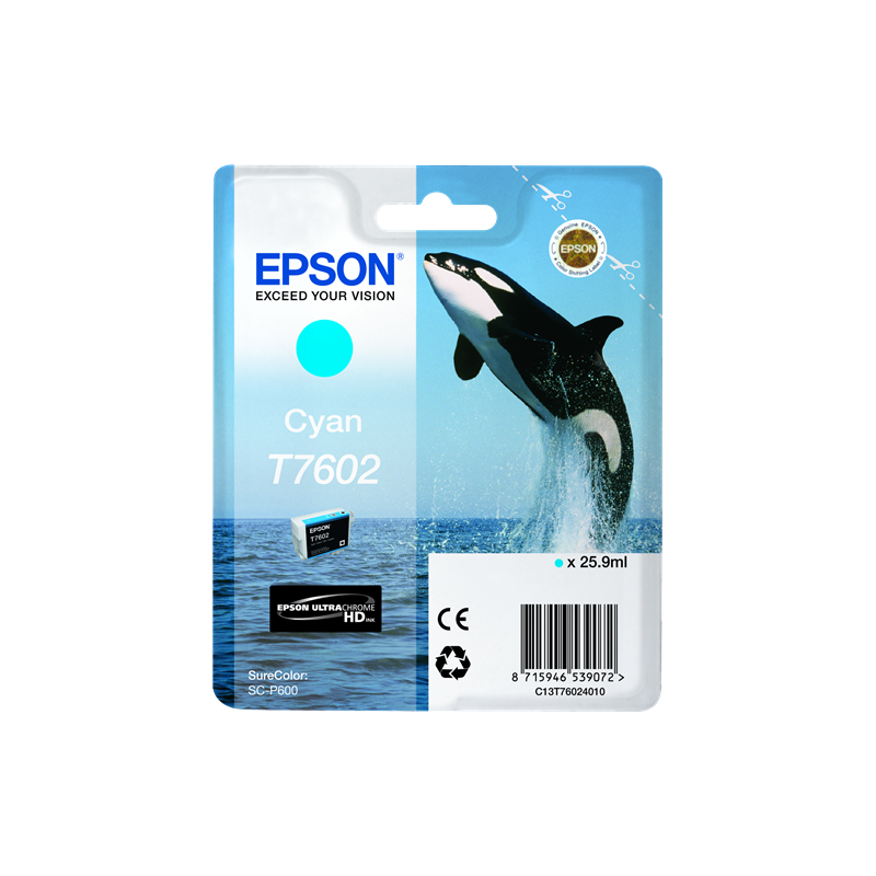 Epson T7602 Cartouche Cyan Originale