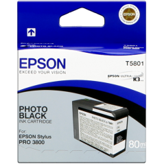 Epson T5801 Cartouche Noir Originale 