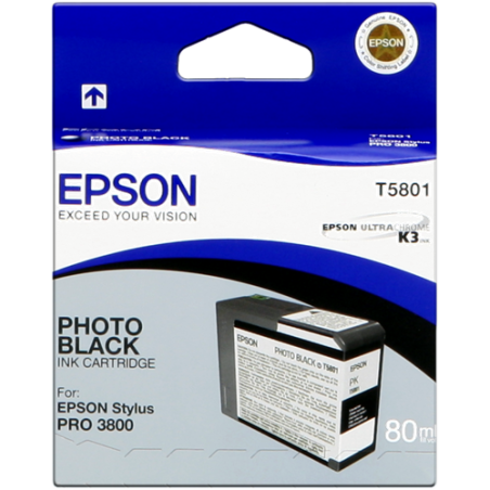 Epson T5801 Cartouche Noir Originale 