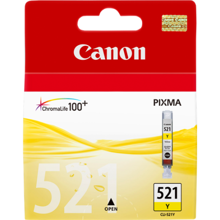 Canon CLI-521y Cartouche Jaune Originale 