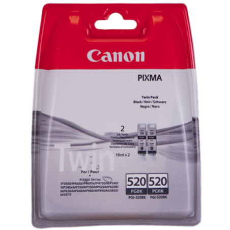 Canon PGI-520BK Twin Multipack Noir Original 
