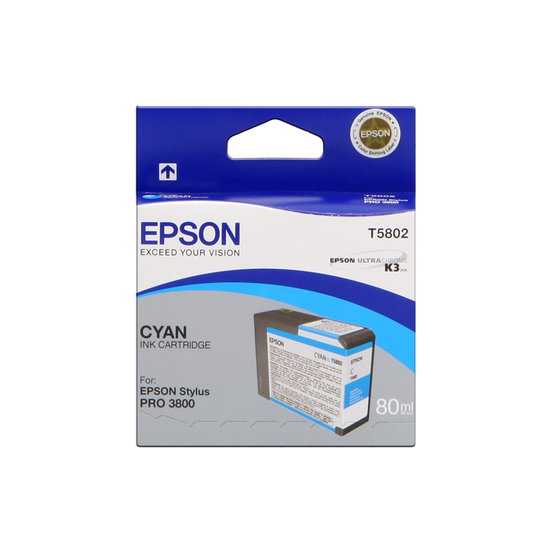 Epson T5802 Cartouche Cyan Originale