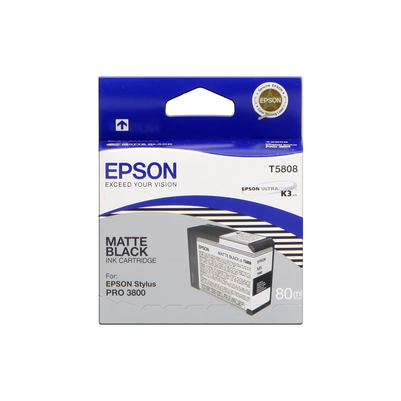 Epson T5808 Cartouche Noir Mat Originale