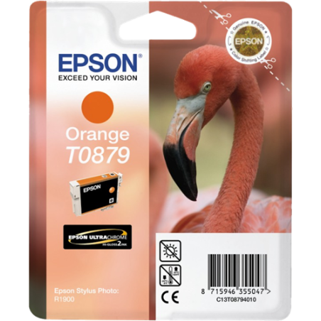 Epson T0879 Cartouche Orange Originale 