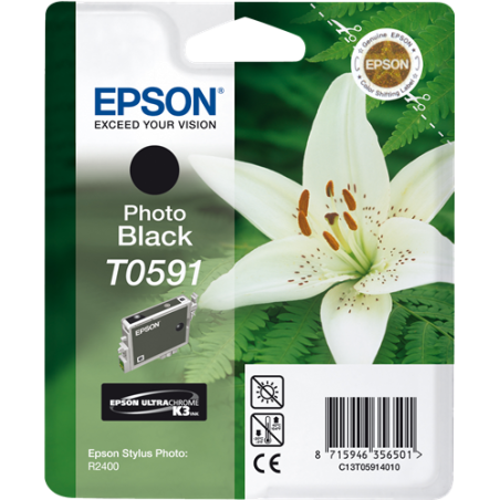 Epson T0591 Cartouche Noir photo Originale 