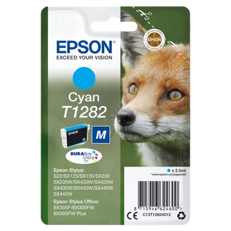 Epson T1282 Cartouche Cyan Originale 