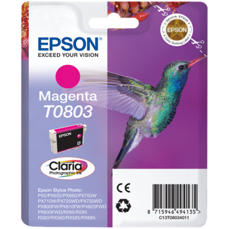 Epson T0803 Cartouche Magenta Originale 