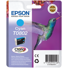 Epson T0802 Cartouche Cyan Originale 