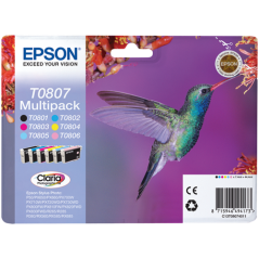 Epson T0807 Multipack 6 Couleurs Original 