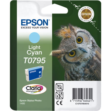 Epson T0795 Cartouche Cyan clair Originale 