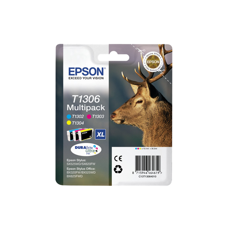 Epson T1306 Multipack 3 Couleurs Original