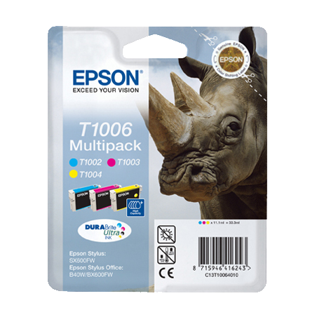 Epson T1006 Multipack 3 Couleurs Original 