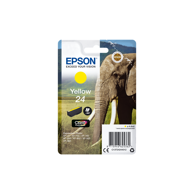 Epson 24 Cartouche Jaune Originale