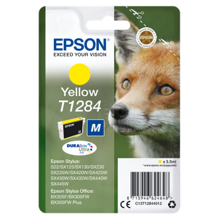 Epson T1284 Cartouche Jaune Originale 
