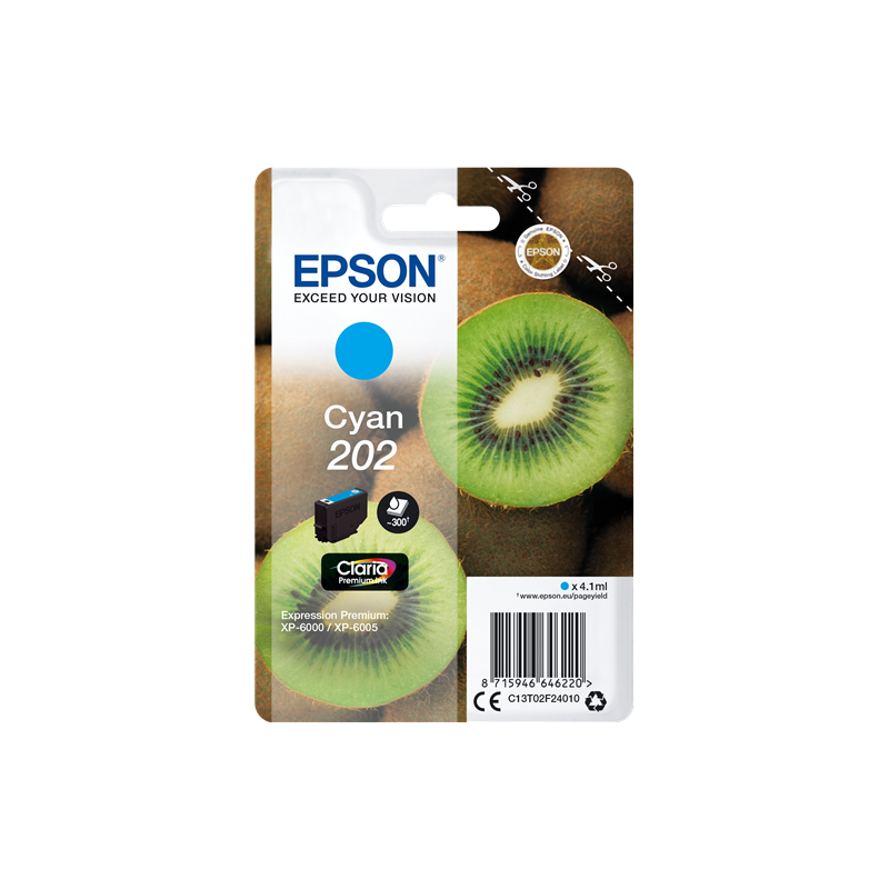 Epson 202 Cartouche Cyan Originale