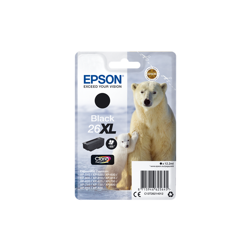 Epson 26XL Cartouche Noir Originale
