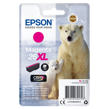 Epson 26XL Cartouche Magenta Originale 
