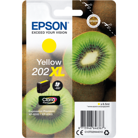 Epson 202XL Cartouche Jaune Originale 