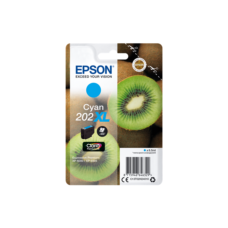 Epson 202XL Cartouche Cyan Originale