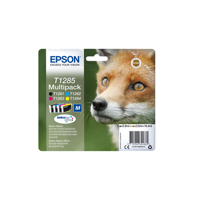 Epson T1285 Multipack 4 cartouches Originales