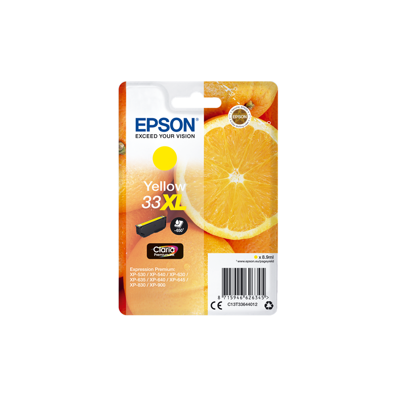 Epson 33XL Cartouche Jaune Originale