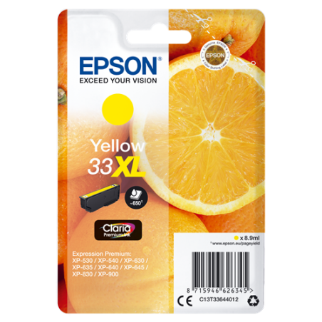 Epson 33XL Cartouche Jaune Originale 