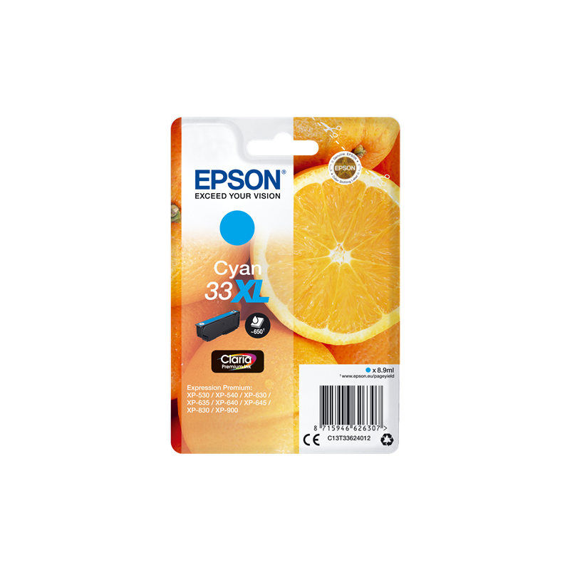 Epson 33XL Cartouche Cyan Originale
