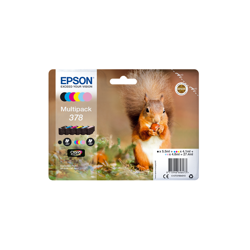 Epson 378 Multipack 6 Couleurs Original
