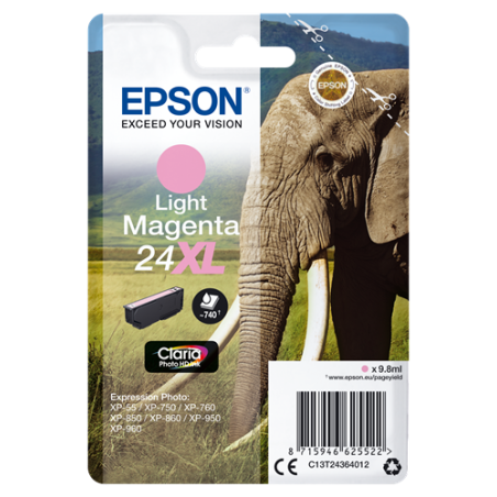 Epson 24XL Cartouche Magenta clair Originale 